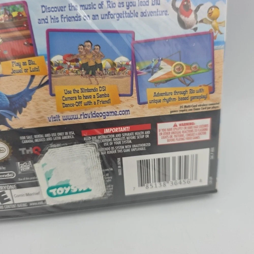 Rio (Nintendo DS, 2011) Game New Sealed Vintage Kids